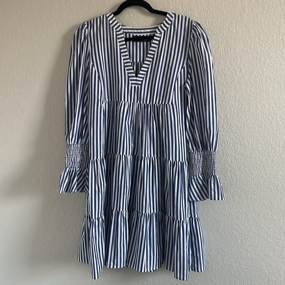 Tuckernuck Blue and White Striped Mini Dress - Picture 13 of 16
